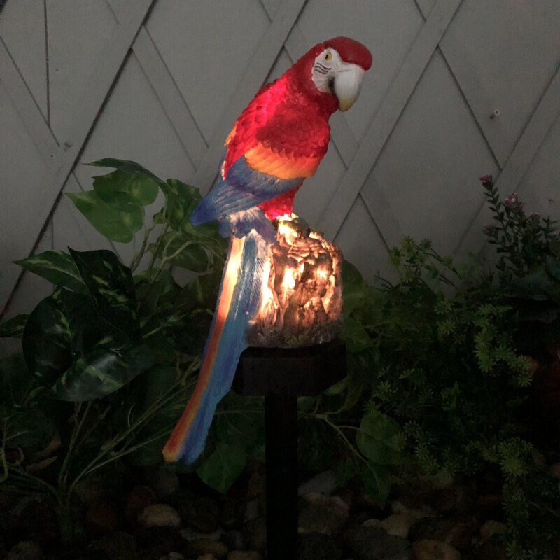 1pcs outdoor solar light Solar Lamp Owl Parrot Ornament Animal Bird yard Garden Decoration solar outdoor led lights for garden