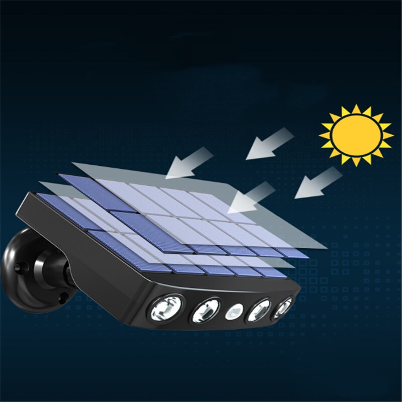 Outdoor solar garland Motion Sensor Waterproof Garden LED Solar Lamp Spotlights for Garden Path Street Led Wall Light