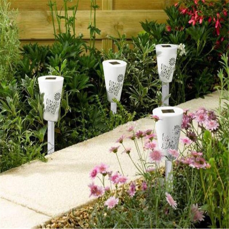 1/3/6/9pcs Solar Outdoor Lights Hollow Butterfly Lawn Lamp Fairy Garden Waterproof Solar Outdoor Garland Lights Solar Lamp