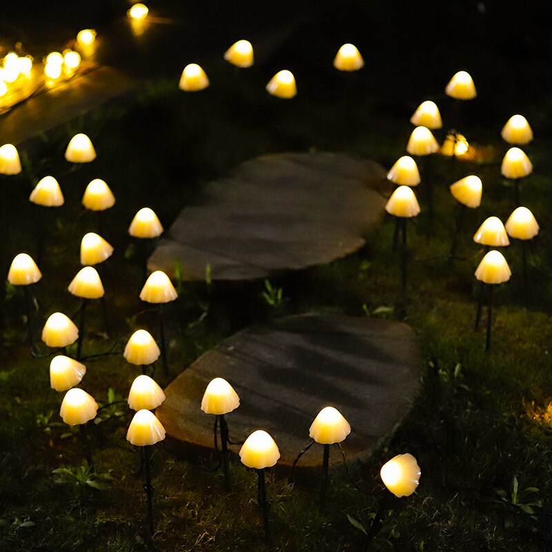 Led Lights Garlands for Garden Decor Mushroom Lights Garden Lights Fairy Light Garland Gardening Christmas Lights New year's