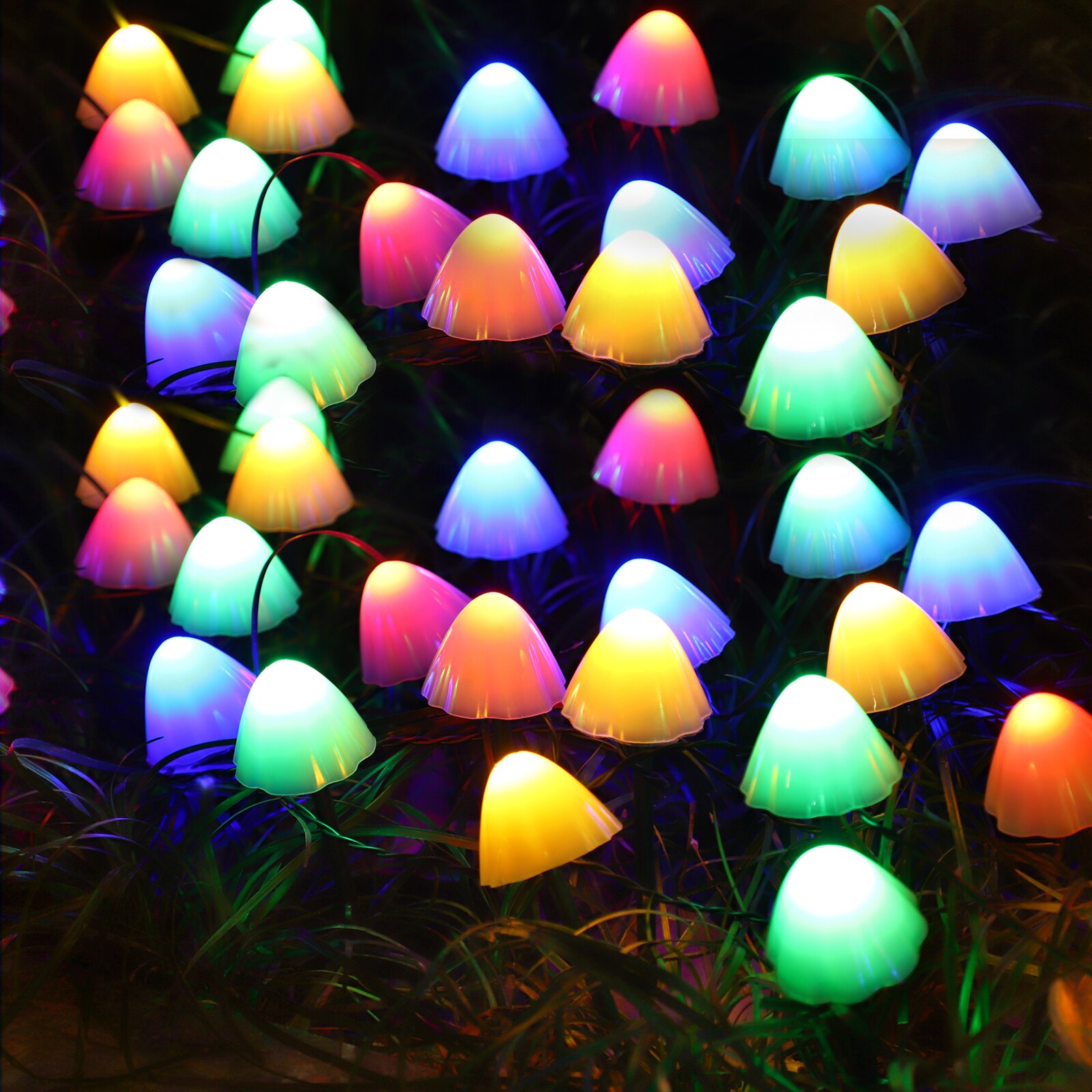 Outdoor solar lights Garden Decor Mushroom Lights Outdoor Fairy Lights Solar Lights Solar Garden Christmas home decoration