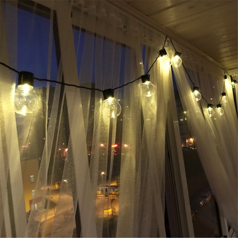 Outdoor Lights Garland Street LED G50 Bulb Energy String Light As New year Christmas home Decoration Christmas Ornaments