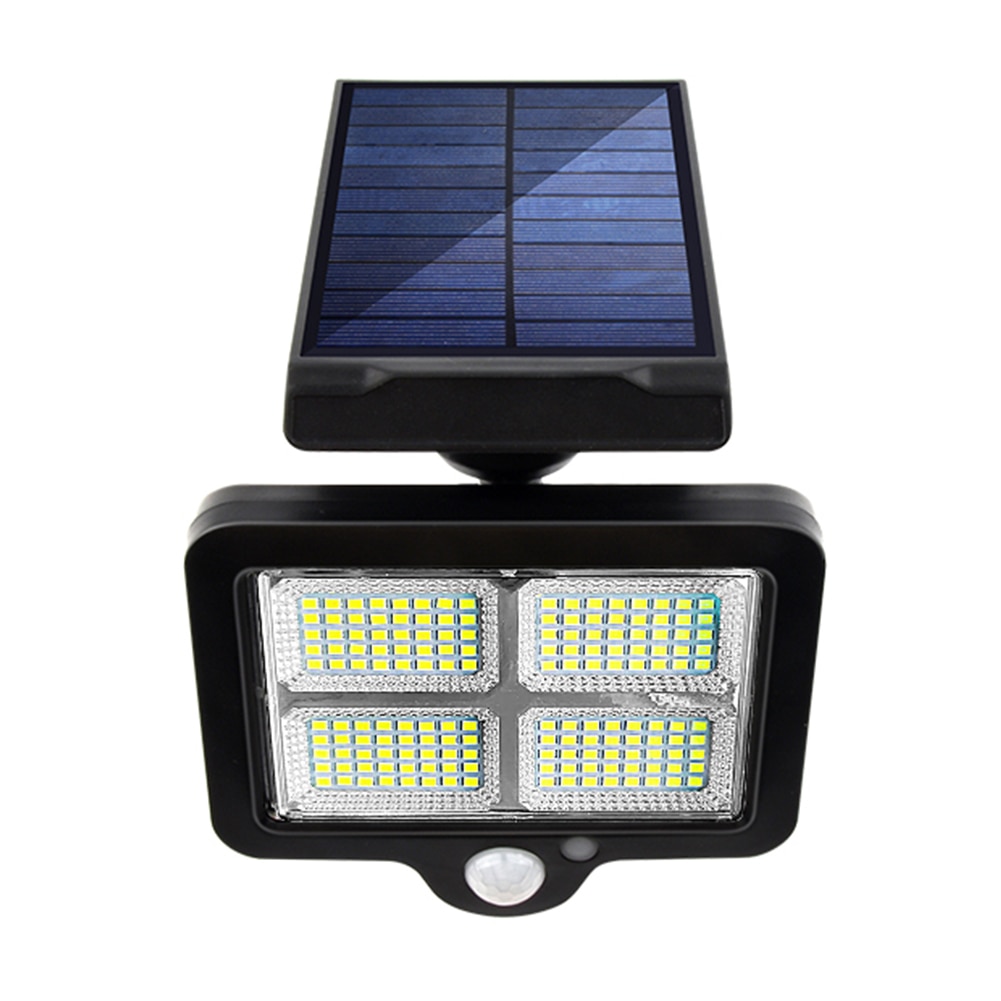 LED Solar Wall Light Outdoors Motion Sensor Waterproof Garden Lighting + 5m Extension Cable Courtyard Fence Driveway Street Lamp