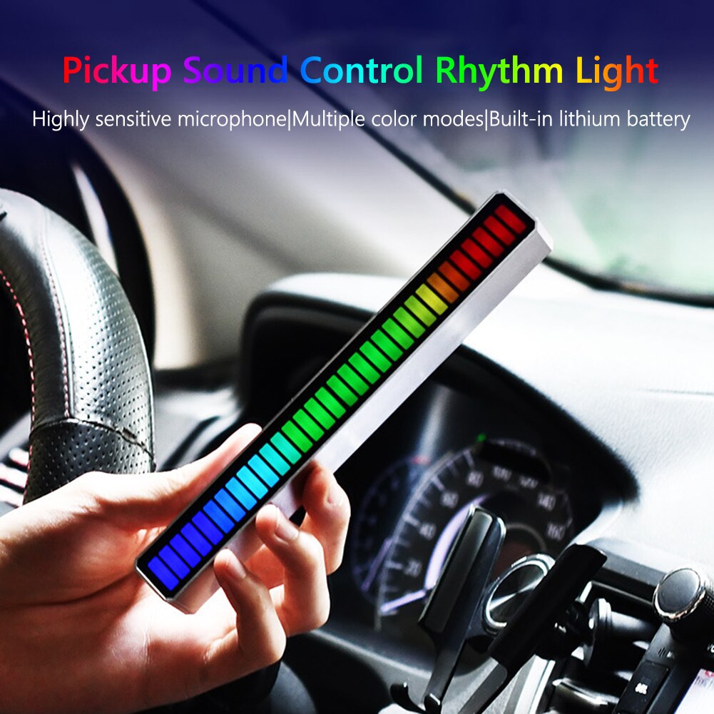 LED Strip Light Sound APP Control Pickup Rhythm Light Music Atmosphere Light RGB Music Light Bar USB Colorful Lamp for Car Party