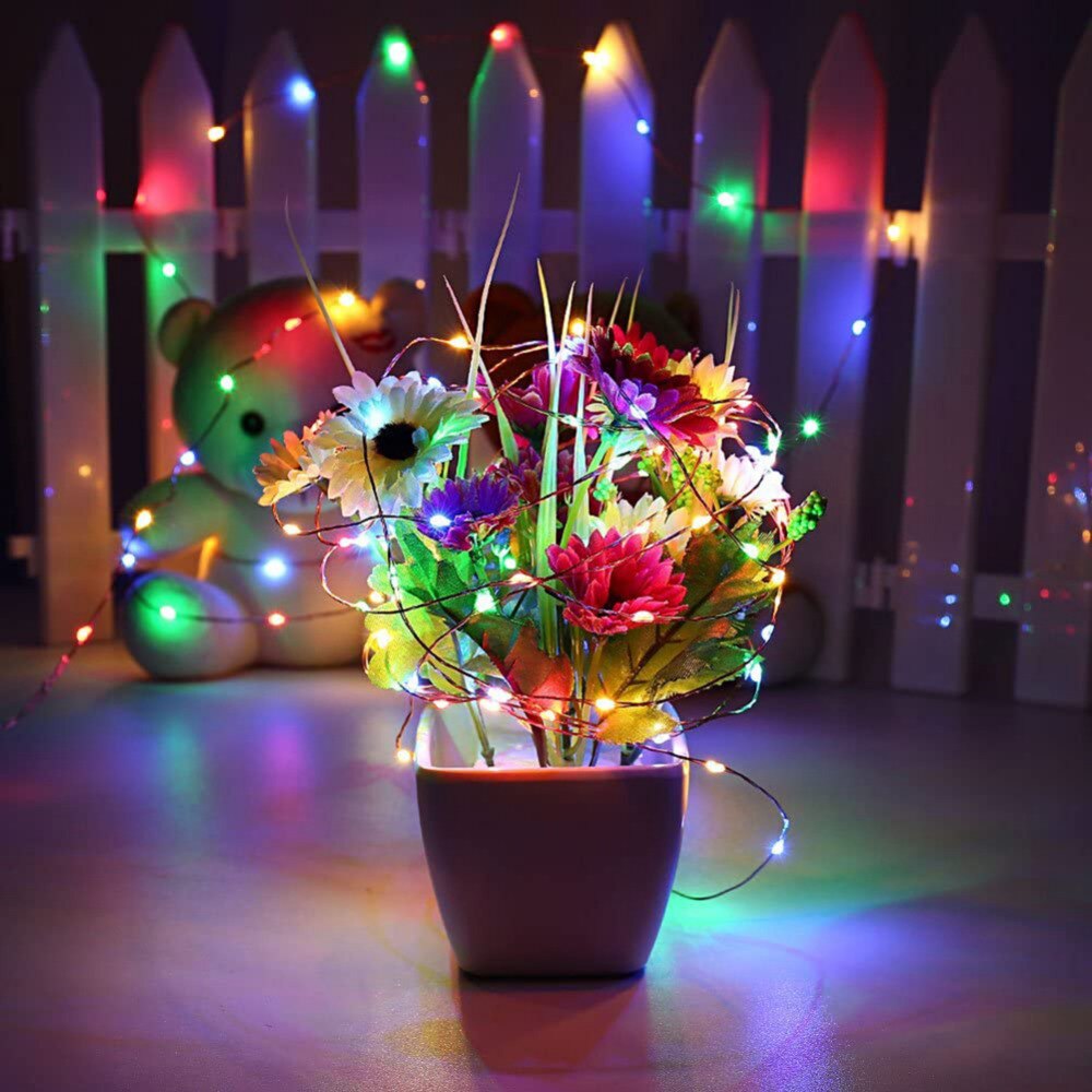 20m 200LED Fairy Lighting Strings Solar Outdoor Waterproof Copper Wire Lamp 8 Modes Wedding Garden Christmas Decor String Light