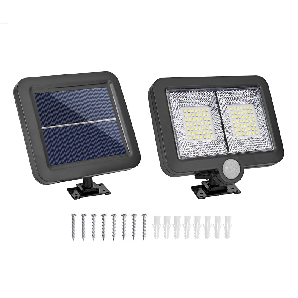 160LED Solar Powered Light Outdoors Waterproof PIR Motion Sensor Courtyard Street Lighting for Garden Decoration Solar Wall Lamp