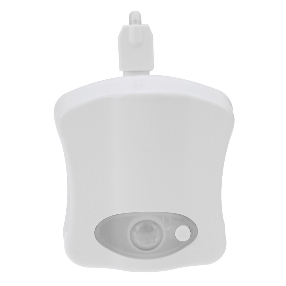 LED Luminaria WC Toilet Hanging Backlight Multi Function Smart Body Motion Sensor Battery Powered Toilet Seat Night Light