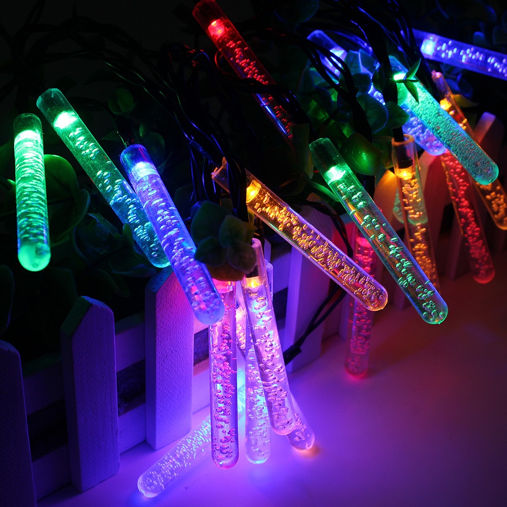 20LED Solar String Lights Outdoor Light Yard Decor Solar Lamp Waterproof Garland Holiday Christmas Decoration Color String Light