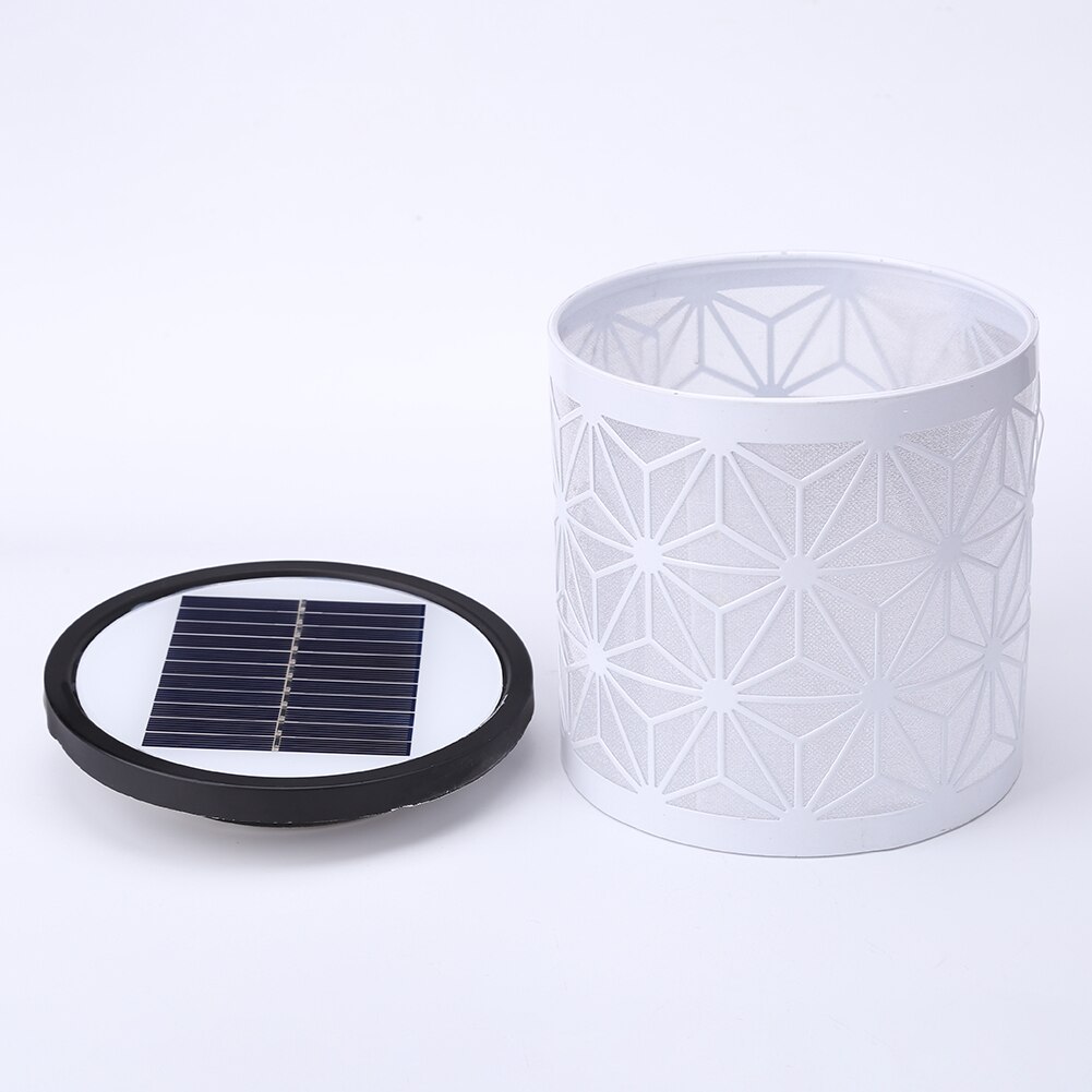 LED Solar Lights Outdoor Column Headlight Waterproof 2 Color Wall Yard Patio Lamp Pathway Garden Decoration Lighting Projector