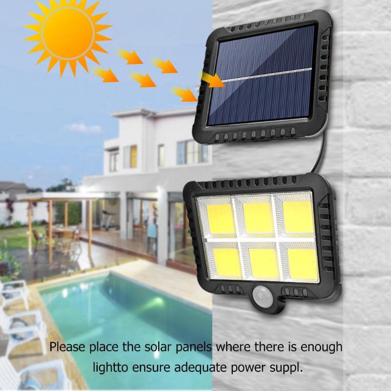 120LED Solar Light Outdoors Motion Sensor Wall Lamp Waterproof Spotlights Emergency Street Security Lamp Garden Decoration Light