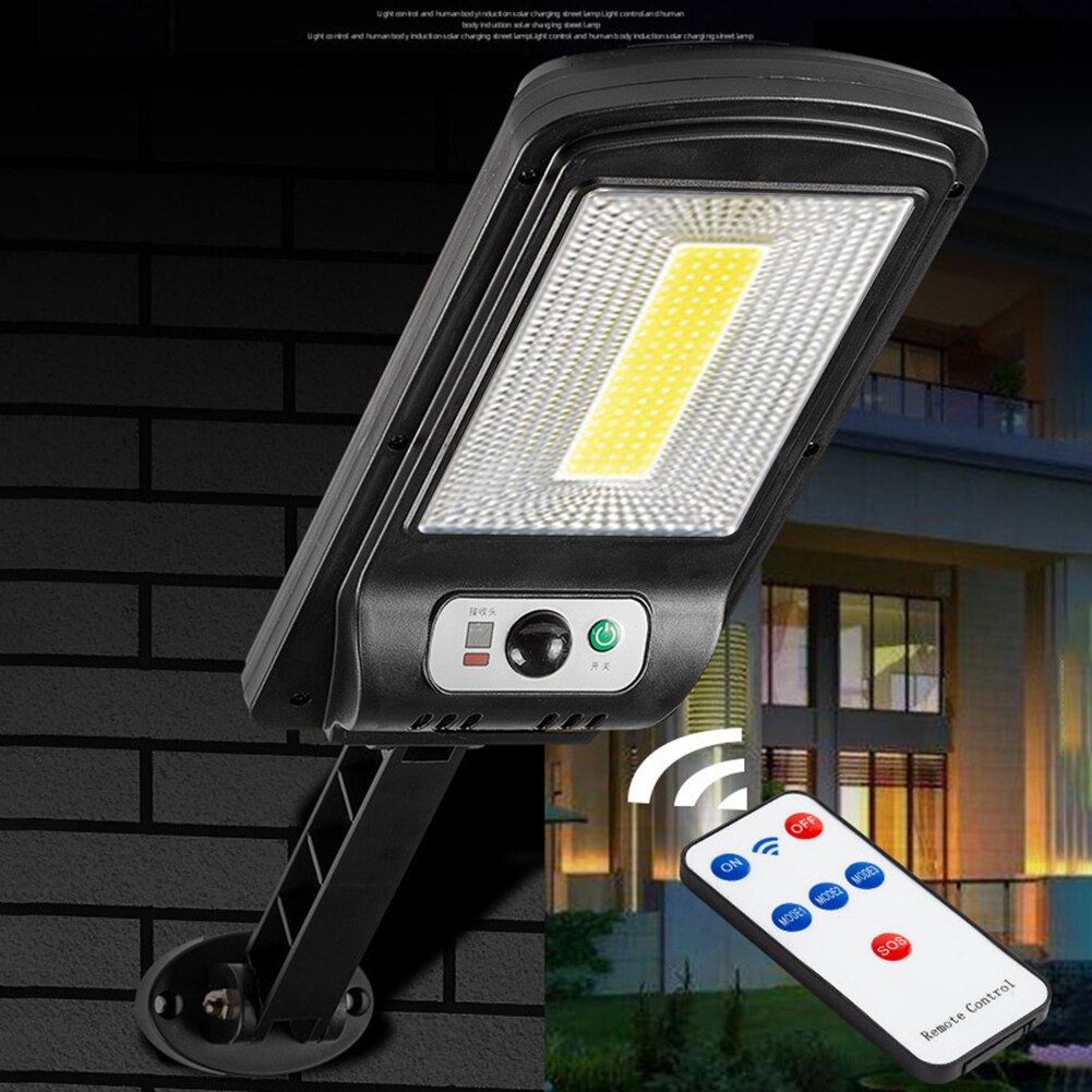 Automatic Solar Wall Light Outdoor Waterproof Solar Lamp Remote Control Motion Sensor Lamps Garden Courtyard Decoration Lighting