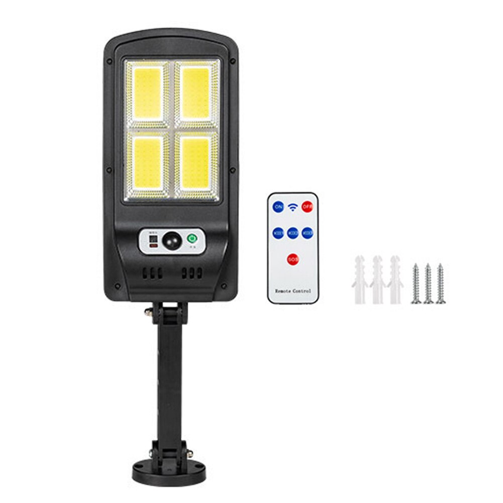 Automatic Solar Wall Light Outdoor Waterproof Solar Lamp Remote Control Motion Sensor Lamps Garden Courtyard Decoration Lighting