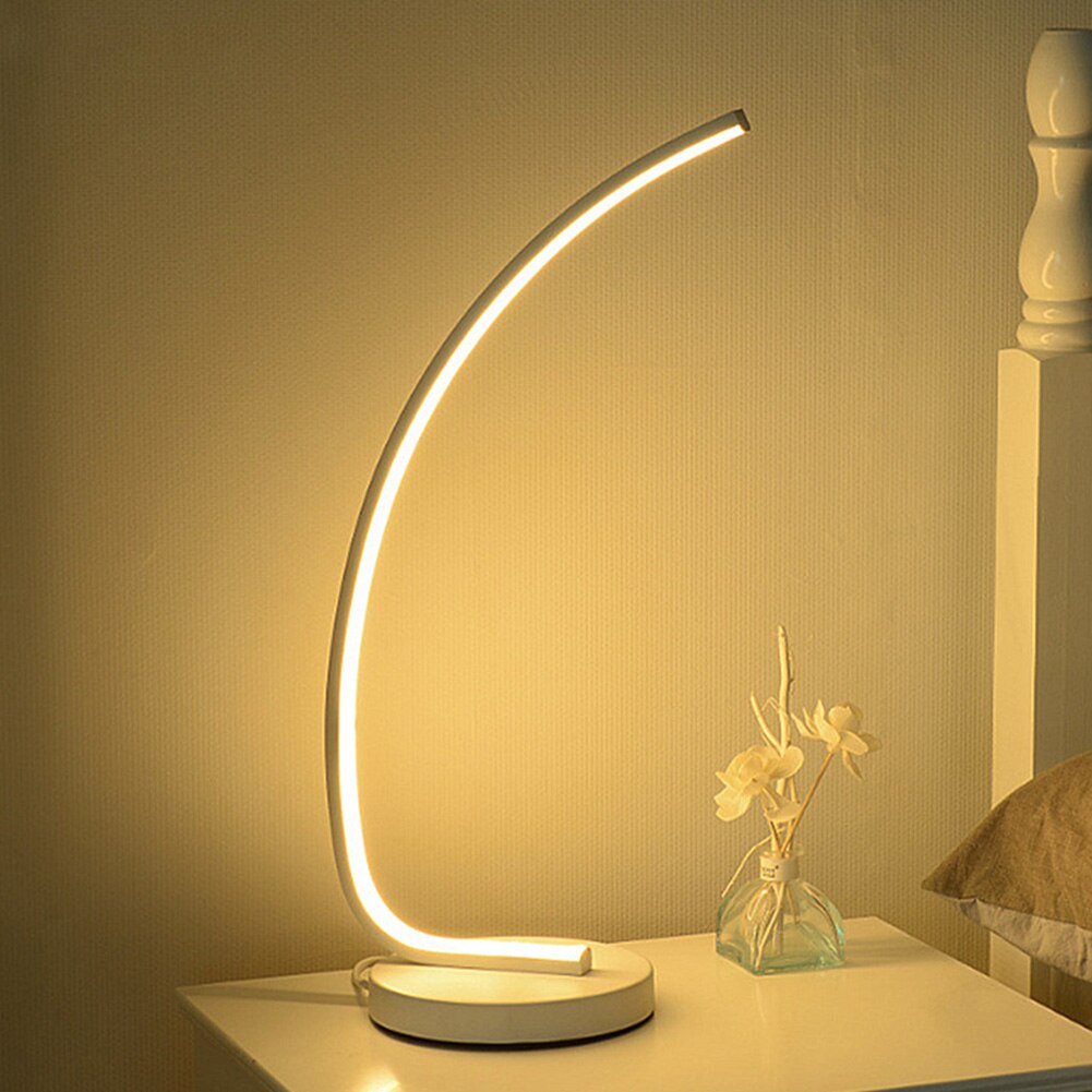 Modern Minimalist LED Table Lamp For Bedroom Bedside Acrylic Desk Lamp Reading Light Night Light Home Lighting EU Plug