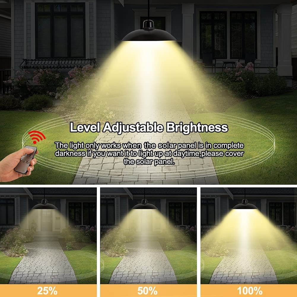 1/2 Heads Solar Light Waterproof Outdoors Indoor Solar Wall Lamp Remote Chandelier Solar Powered Lights for Garden Decoration