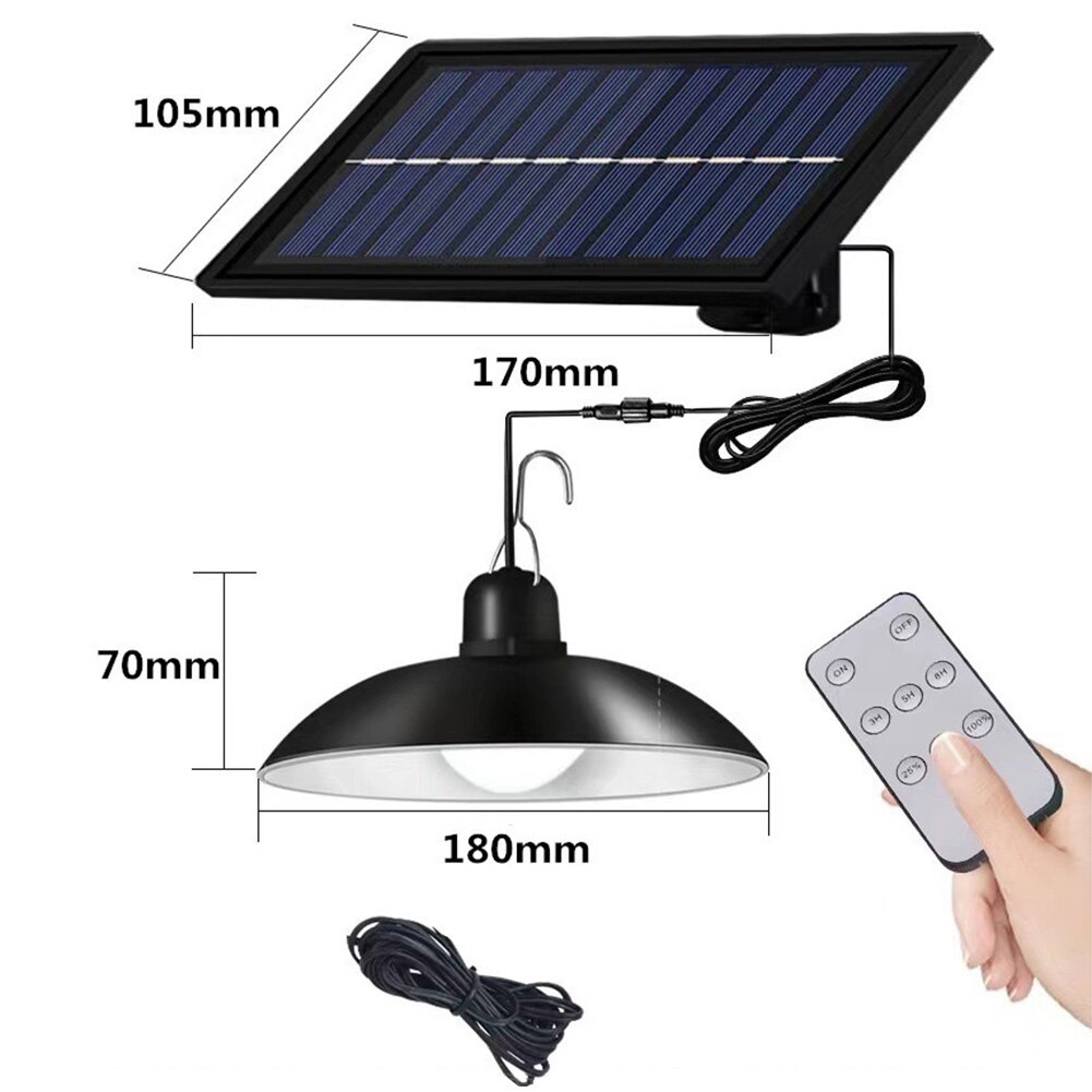 1/2 Heads Solar Light Waterproof Outdoors Indoor Solar Wall Lamp Remote Chandelier Solar Powered Lights for Garden Decoration