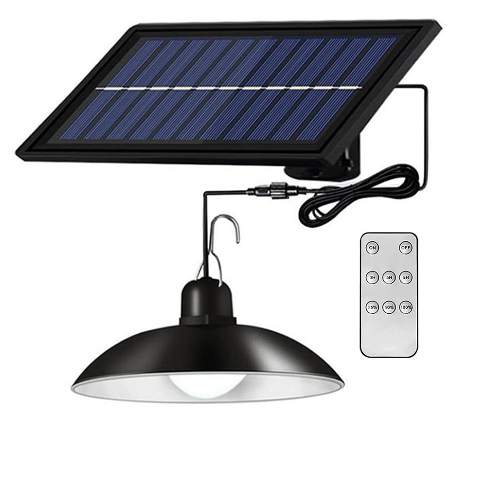 1/2 Heads Solar Light Waterproof Outdoors Indoor Solar Wall Lamp Remote Chandelier Solar Powered Lights for Garden Decoration