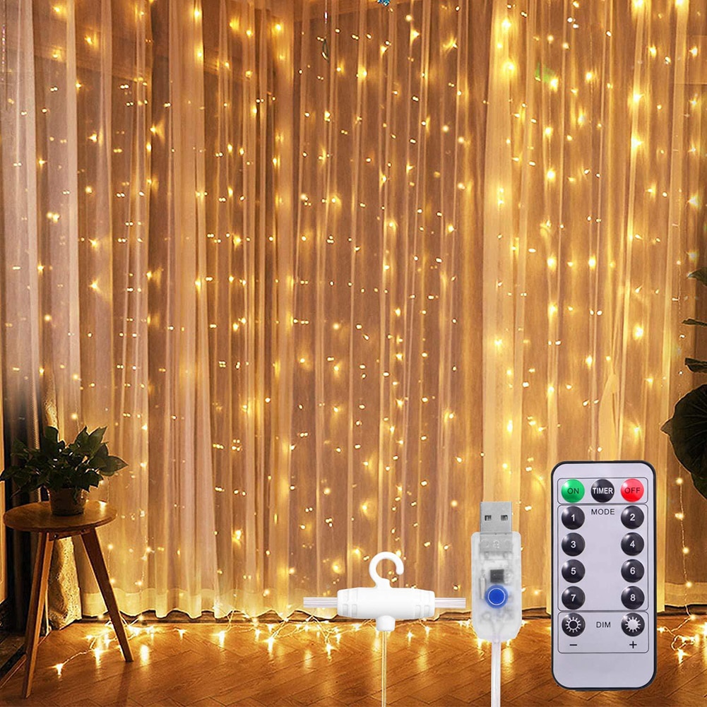 USB String Lights Outdoor Holiday Festive Decoration Fairy Light Portable Safety Home Party Decorative Garland Lights Warm