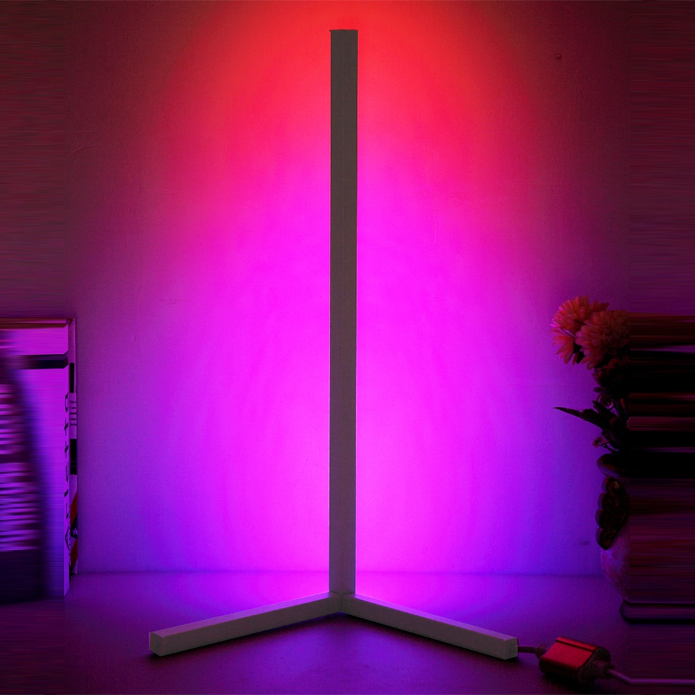LED Floor Corner Standing Lamp RGB Night Light with Remote Control for Bedroom Living Room Club Party Home Atmosphere Decor Lamp