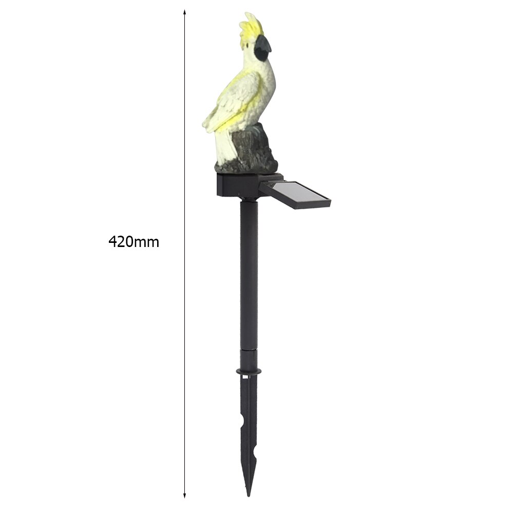 Solar Power LED Parrot Lawn Light Outdoor Waterproofp Owl Ornament Animal Garden Decor Landscape Lamp Solar Lights Lamps