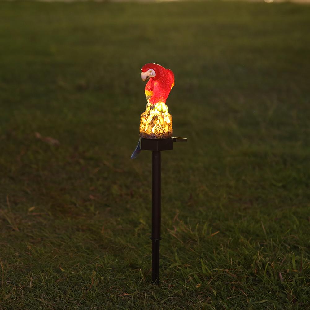 Solar Power LED Parrot Lawn Light Outdoor Waterproofp Owl Ornament Animal Garden Decor Landscape Lamp Solar Lights Lamps