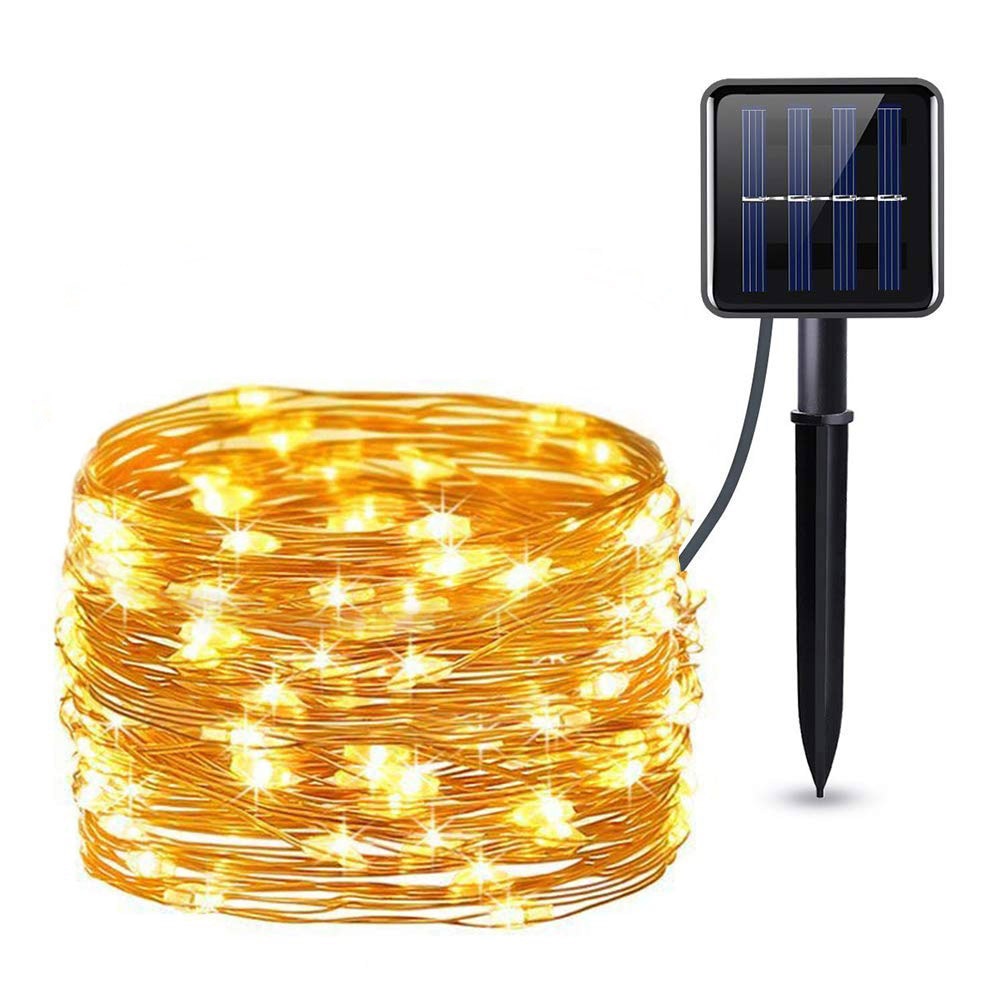 Outdoor LED Solar Lamp String Fairy Light 20M 10M Flash Garland Waterproof For Wedding Christmas Garden Street Patio Decoration