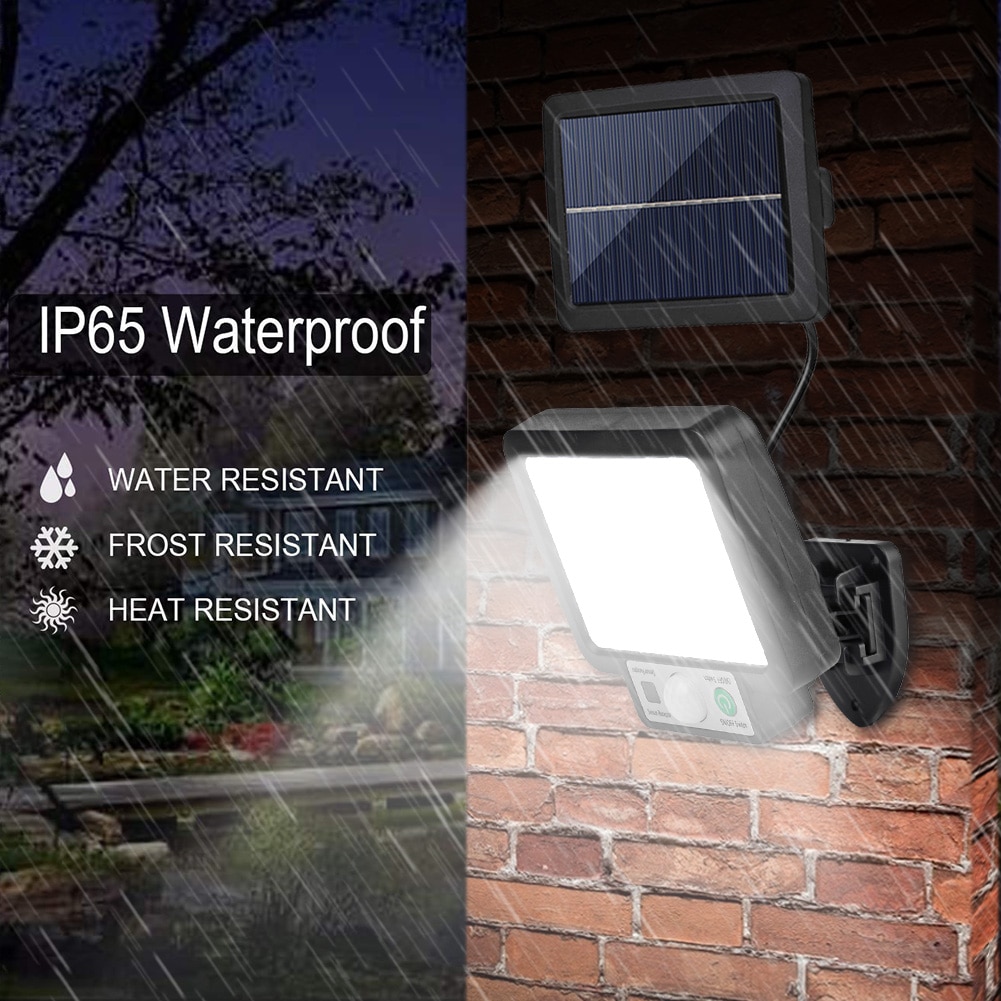 LED Split Solar Wall Light Waterproof Motion Sensor Induction Street Security Outdoor Solar Lamp Garden Decoration 56 LED/72 COB