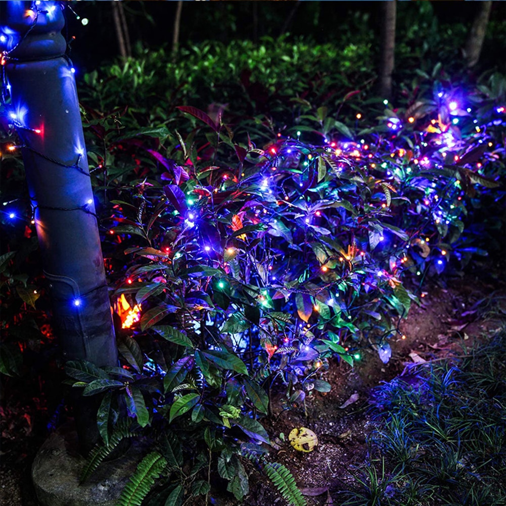 LED Solar Fairy String Garland Lights Waterproof Outdoor Solar Lamp 8 Modes Christmas Wedding Party Lights for Garden Decoration