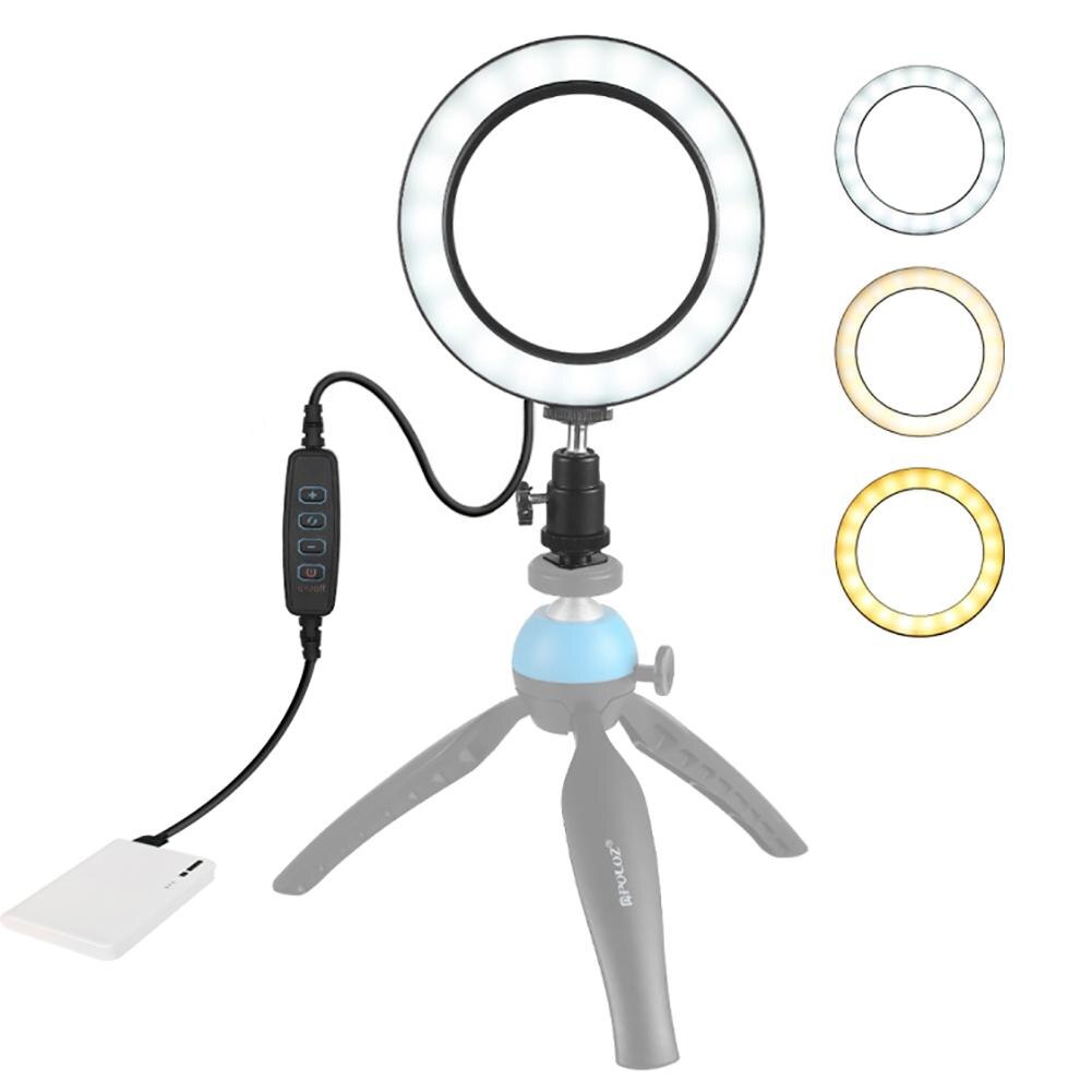 10.2 inch Selfie Ring Light Portable Photo Video Camera Mobile Phone Clip Lamp with Tripod Stand Phone Holder For Live Stream