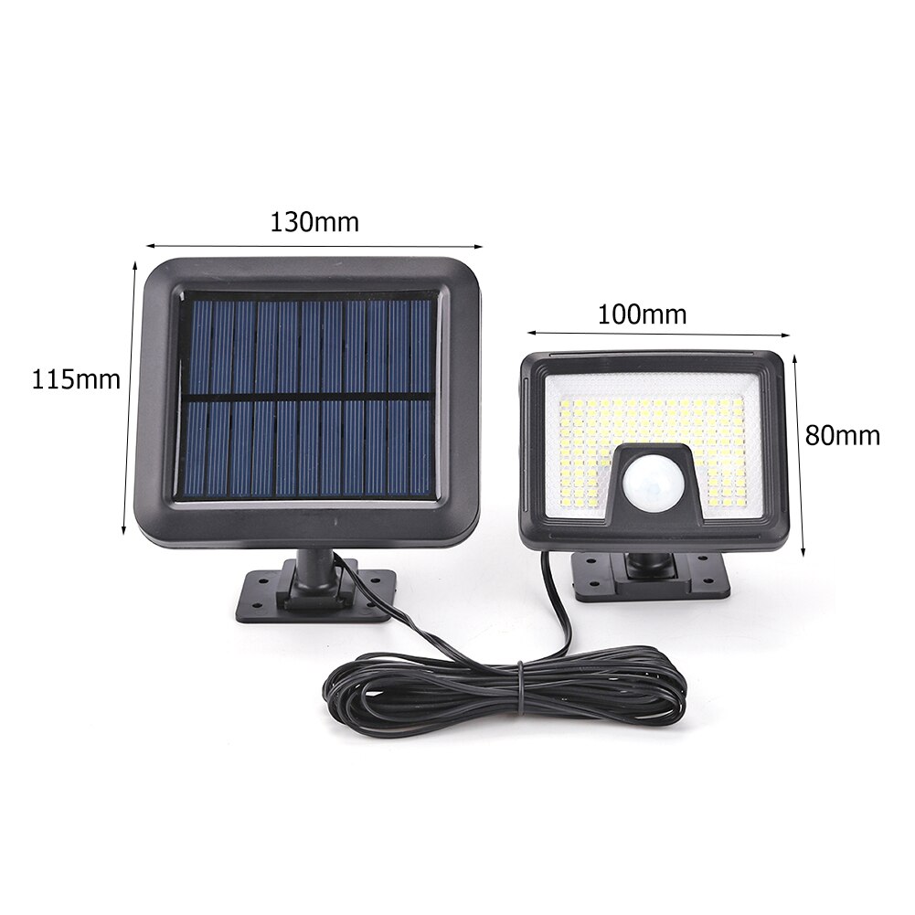 110 LED Solar Wall Light Outdoor Waterproof Motion Sensor Solar Powered Lamp Stair Yard Fence Solar Lights for Garden Decoration