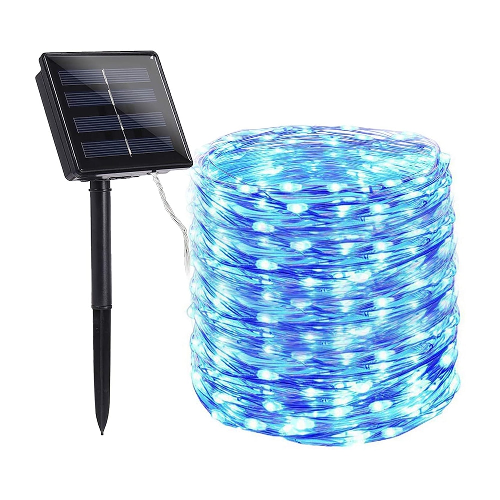 100/200 LED Fairy Solar String Light Outdoors Waterproof 2/8 Modes Copper Wire Solar Lamp Lighting for Christmas Garden Decor