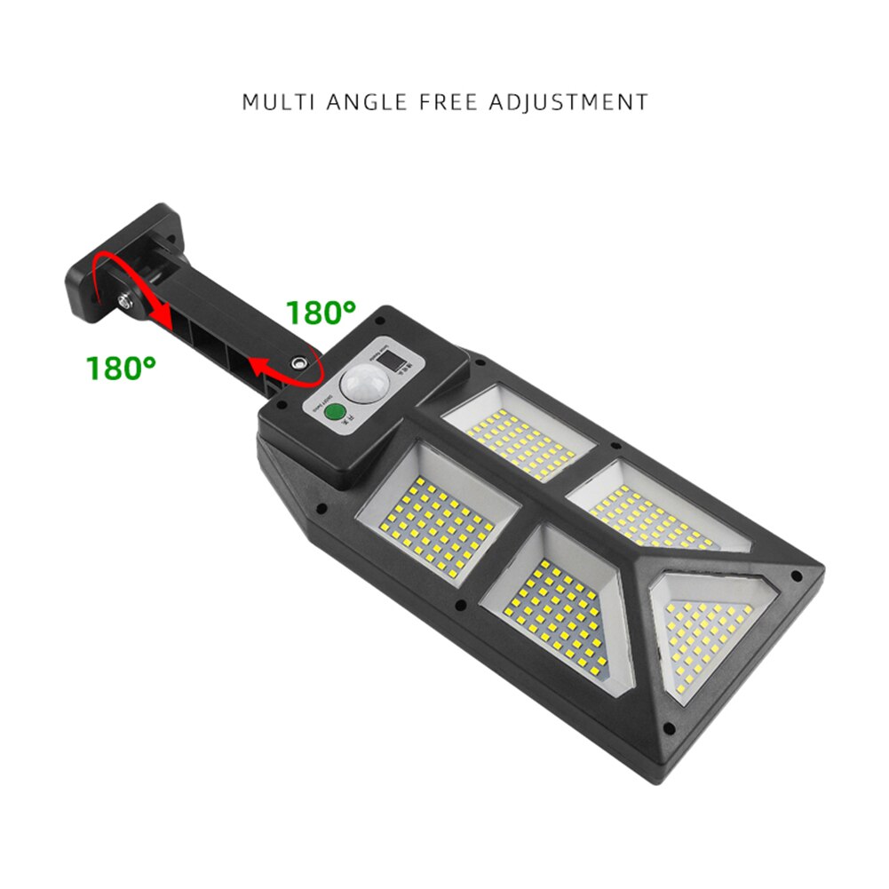 196/279 LED Solar Street Lights Outdoor Solar Lamps with 3 Modes LED/COB Waterproof Motion Sensor Remote Control for Garden Yard