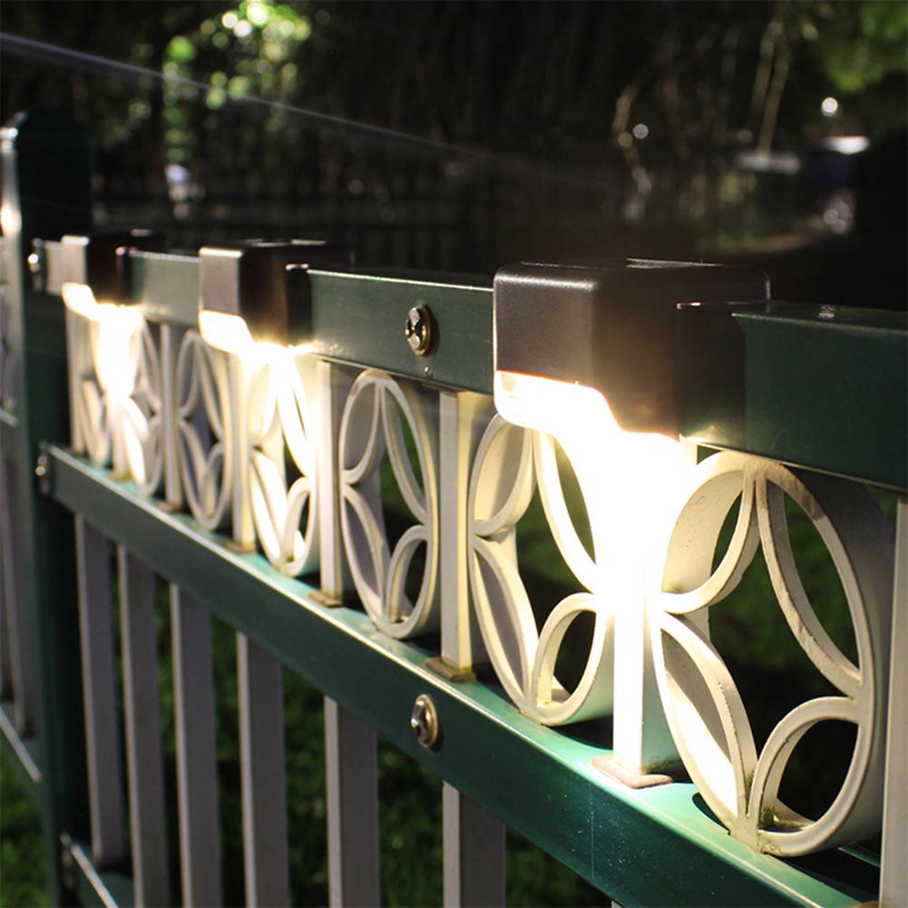 4/8/12Pcs LED Solar Stair Lamp Outdoor Fence Light Waterproof Step Lamp Solar Night Light Garden Pathway Yard Patio