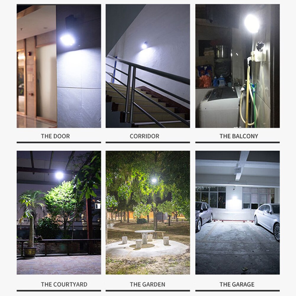 122/138LED Solar Lamp Outdoor Street Lights with Motion Sensor 3 Modes Rotatory Head Waterproof Wall Lamp for Garden Yard Garage