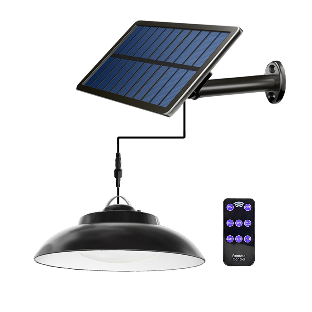 Double Head LED Solar Light Outdoor Street Light with Motion Sensor 3 Mode Remote Control Waterproof Lamp for Garden Yard Garage