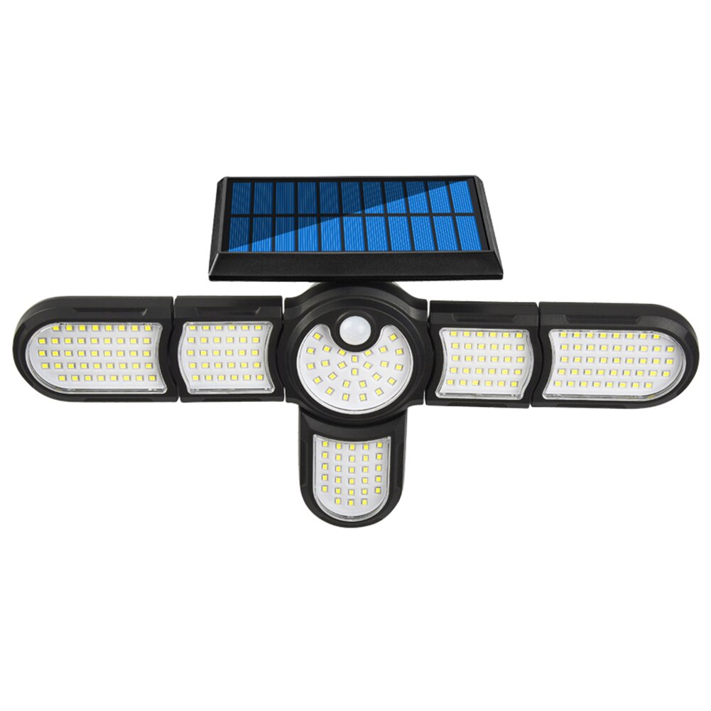200/198/231LED Solar Street Lights Outdoor 6/5/4 Heads Wall Lamp PIR Motion Sensor Waterproof Solar Light for Garden Yard Garage