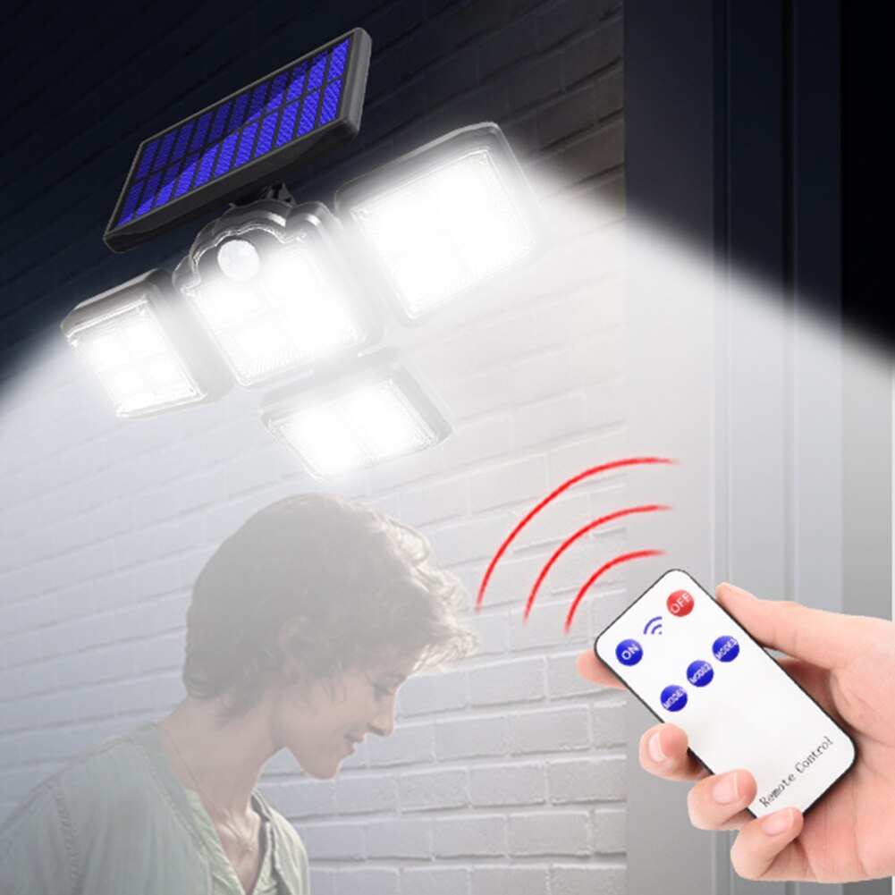 228/231LED Solar Street Lights Outdoor Rotatory Heads Wall Lamps PIR Motion Sensor Waterproof Solar Light for Garden Yard Garage