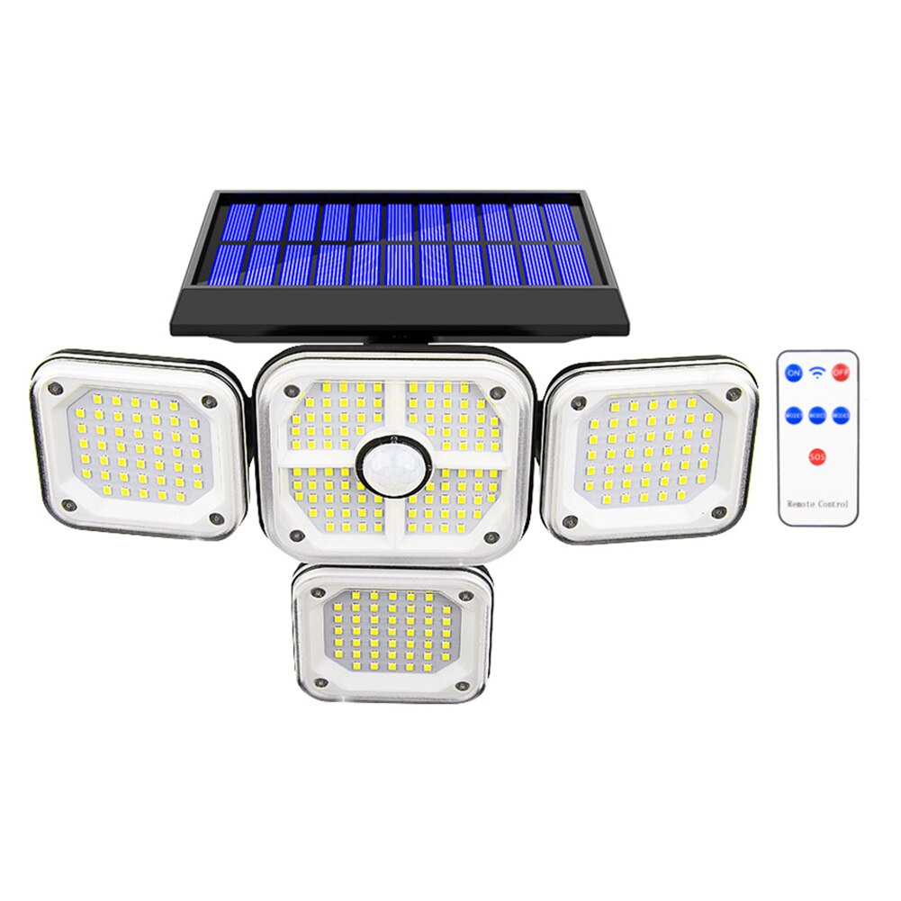 228/231LED Solar Street Lights Outdoor Rotatory Heads Wall Lamps PIR Motion Sensor Waterproof Solar Light for Garden Yard Garage