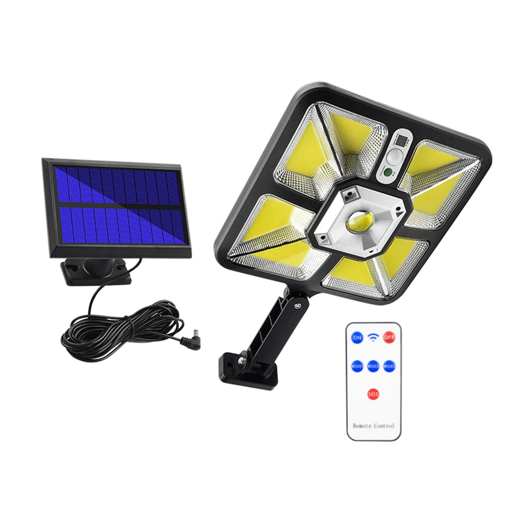 Solar Street Lights Outdoor Solar Lamp With 3 Light Mode Waterproof Motion Sensor Security Lighting for Garden Patio Path Yard