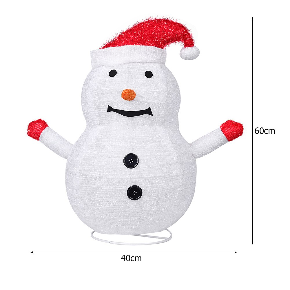 Christmas Snowman 40 LED Light Home Christmas Outdoors Garden Decoration Ornaments for new year Garden Landscape Lawn Lamp