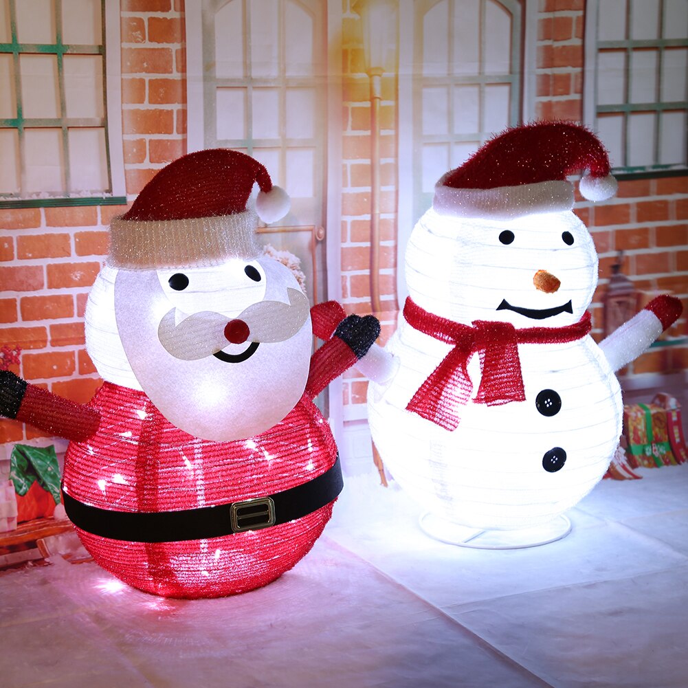 Christmas Snowman 40 LED Light Home Christmas Outdoors Garden Decoration Ornaments for new year Garden Landscape Lawn Lamp