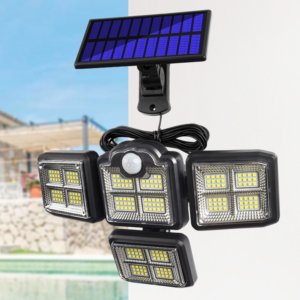 231LED Solar Powered Wall Light Outdoors IP65 Waterproof 3 Modes Motion Sensor Sunlight Solar Lamp for Garden Decoration Lights