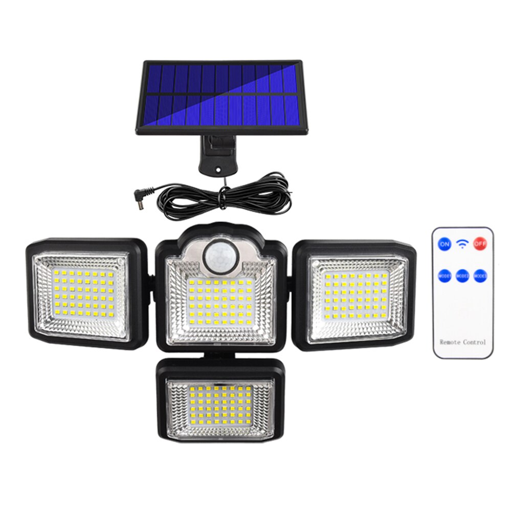 231LED Solar Powered Wall Light Outdoors IP65 Waterproof 3 Modes Motion Sensor Sunlight Solar Lamp for Garden Decoration Lights