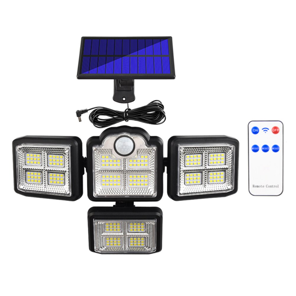 231LED Solar Powered Wall Light Outdoors IP65 Waterproof 3 Modes Motion Sensor Sunlight Solar Lamp for Garden Decoration Lights