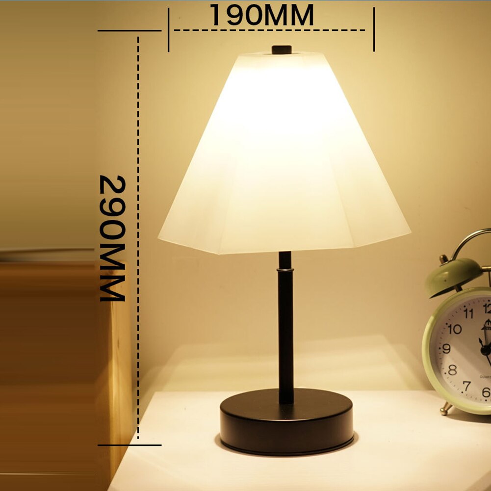 Retro LED Pleated Table Lamp for Bedroom USB Powered Desk Light for Study Bedside Room Decor Night Light Kids Christmas Gifts