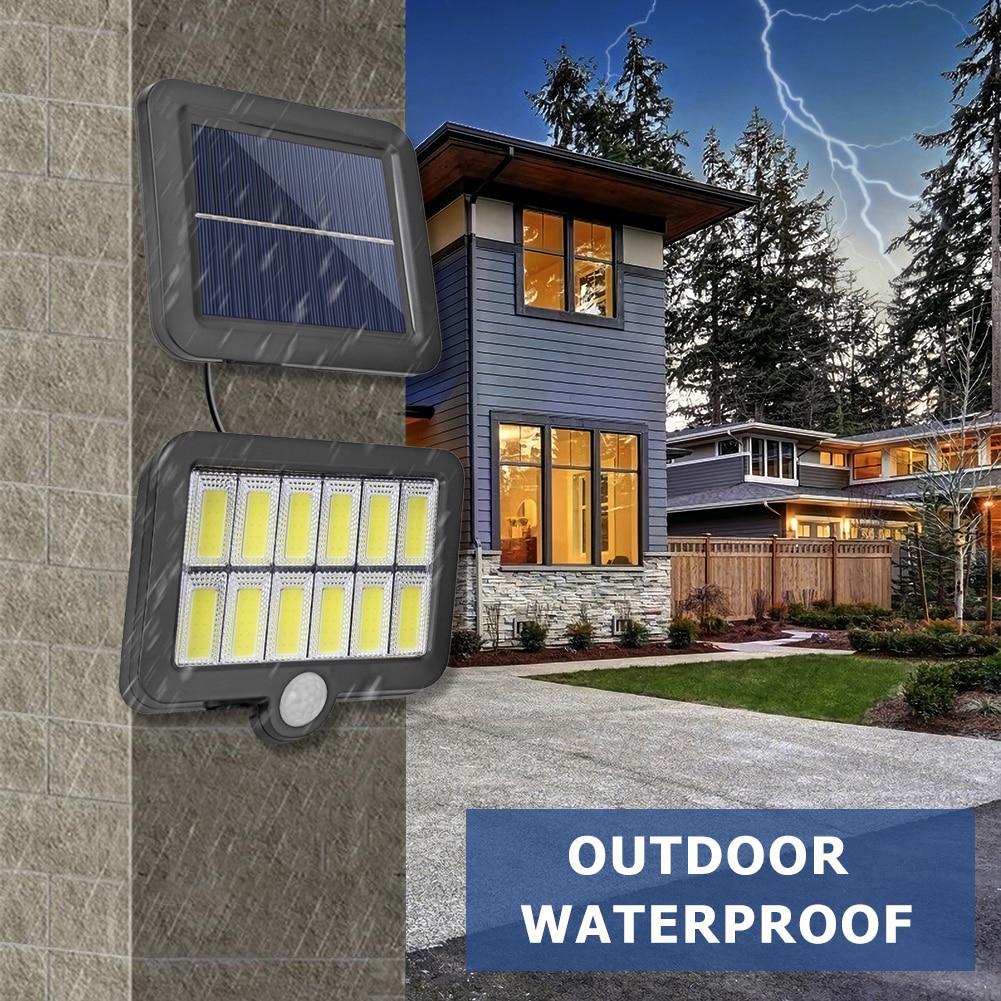 160LED Solar Powered Light With Remote Motion Sensor Sunlight Waterproof Wall Emergency Street Security Lamp For Garden Decor