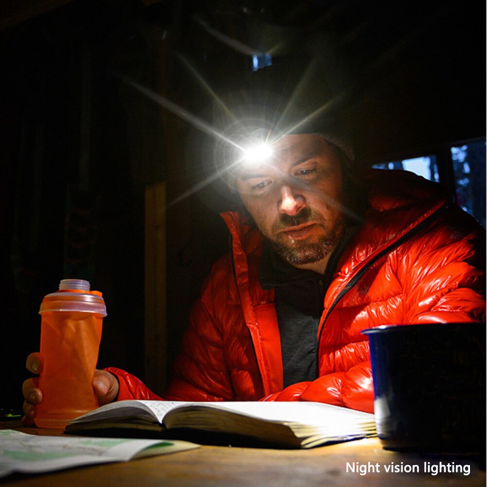 COB LED Headlamp Sensor Headlight Flashlights USB Rechargeable Headlamps for Camping Cycling Hiking Fishing Headlight Head Torch