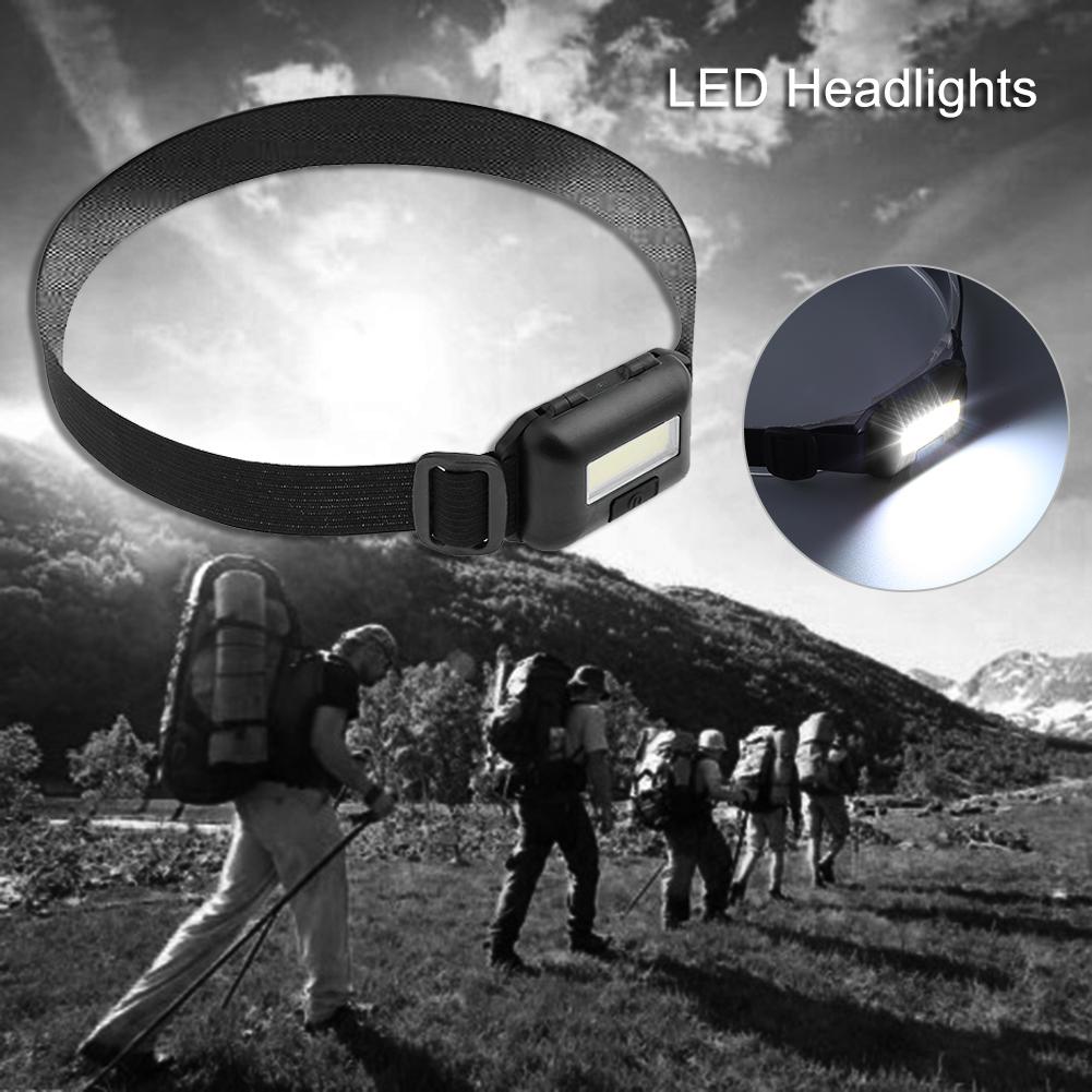 Headlight Headlamp COB LED 3 Modes Waterproof Headlamps for Camping Cycling Hiking Fishing Headlight Flashlight Head Torch Light