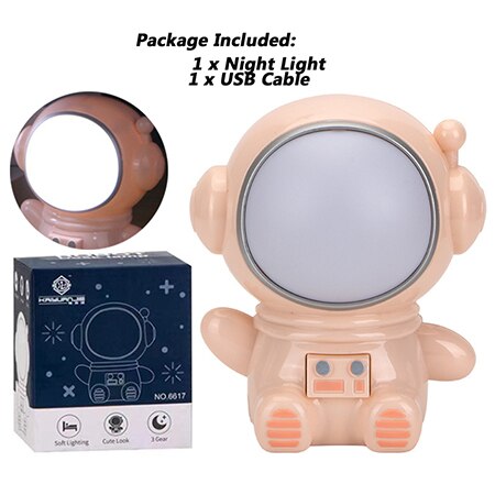 Astronaut LED Night Lights Portable Spaceman USB Charing Night Light for Children's Night Light Space Lovers Xmas Gifts with Box