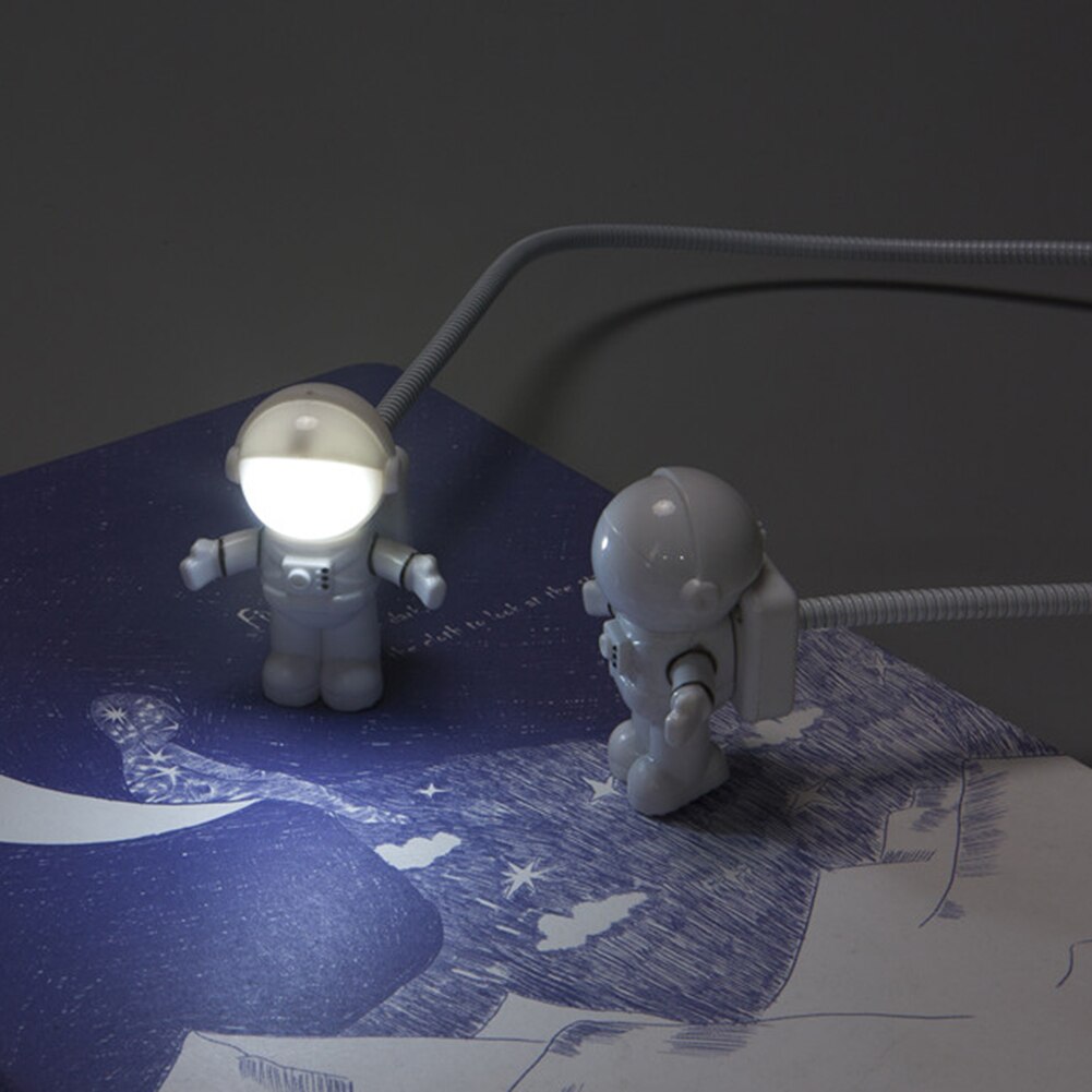 Astronaut LED Night Light Portable USB Powered Night Light DC 5V for Reading Desk Lamps Computer Laptop PC Lighting Space Lovers
