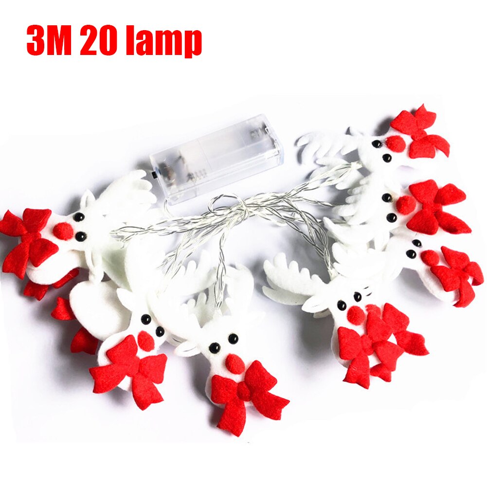 LED Fairy Garland String Light Snowman Christmas Tree Decorations Lighting for home Cristmas Party ornament Xmas Navidad gifts